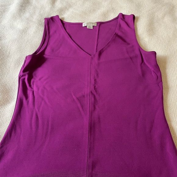 Vintage Casual Corner Collectibles Magenta Sleeveless Top - Picture 3 of 6